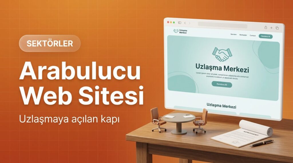 Arabulucu web sitesi tasarımı kapak görseli