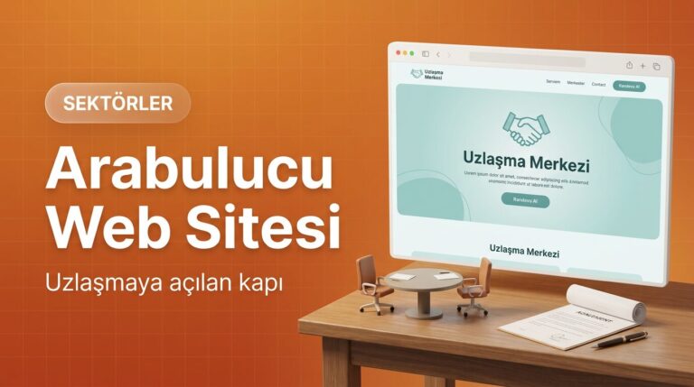 Arabulucu web sitesi tasarımı kapak görseli