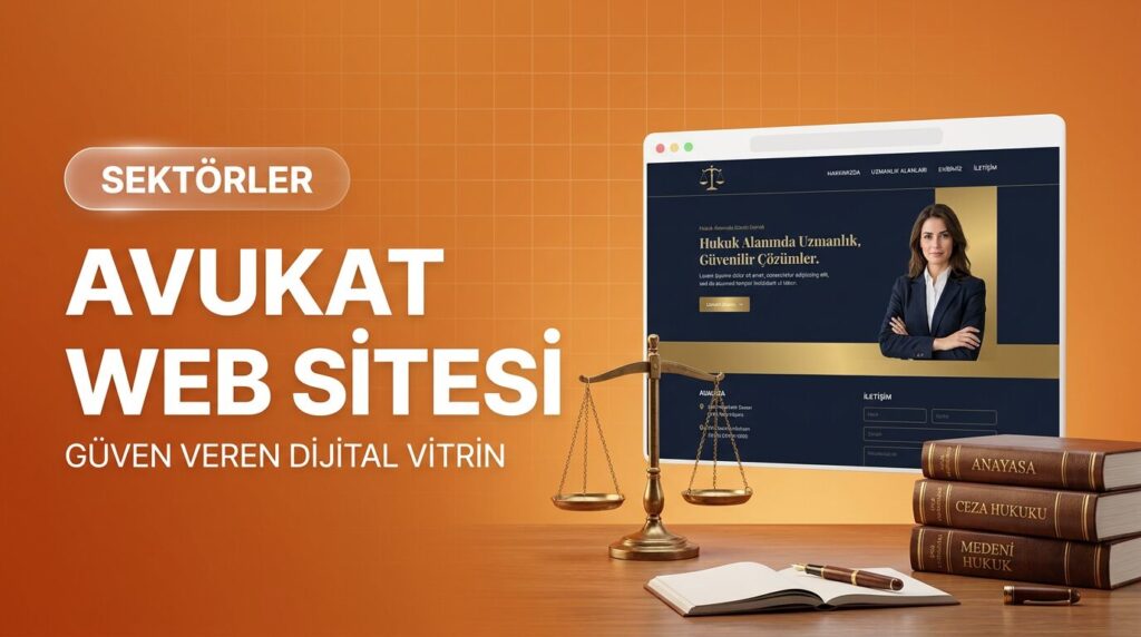 Avukat web sitesi tasarımı kapak görseli