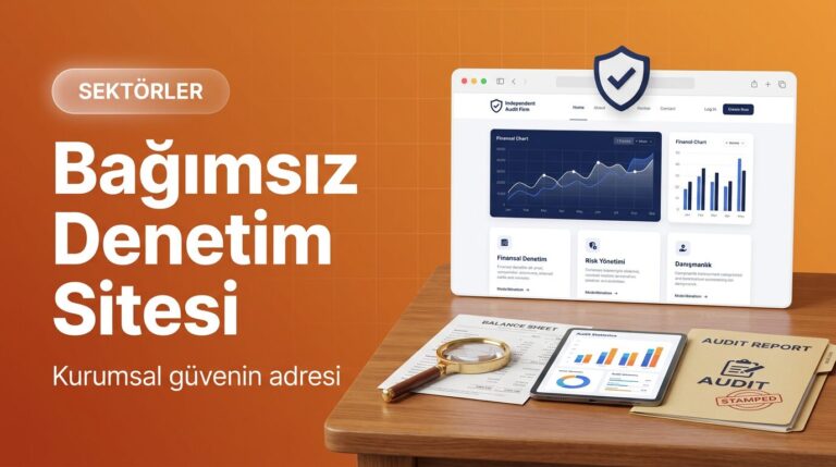 Bağımsız denetim firması web sitesi tasarımı kapak görseli