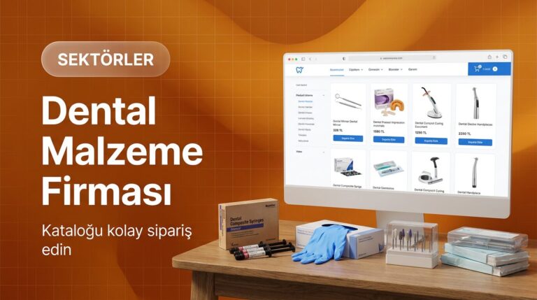 Dental malzeme firması web sitesi tasarımı kapak görseli
