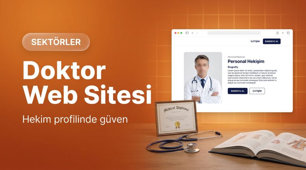 Doktor web sitesi tasarımı kapak görseli