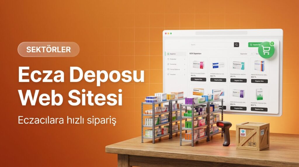 Ecza deposu web sitesi tasarımı kapak görseli