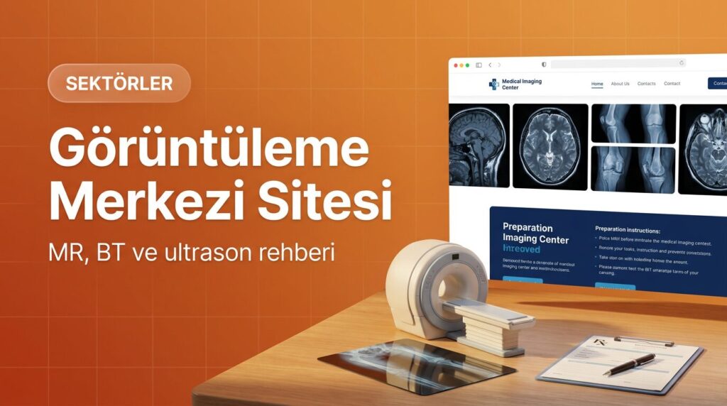 Görüntüleme merkezi web sitesi tasarımı kapak görseli