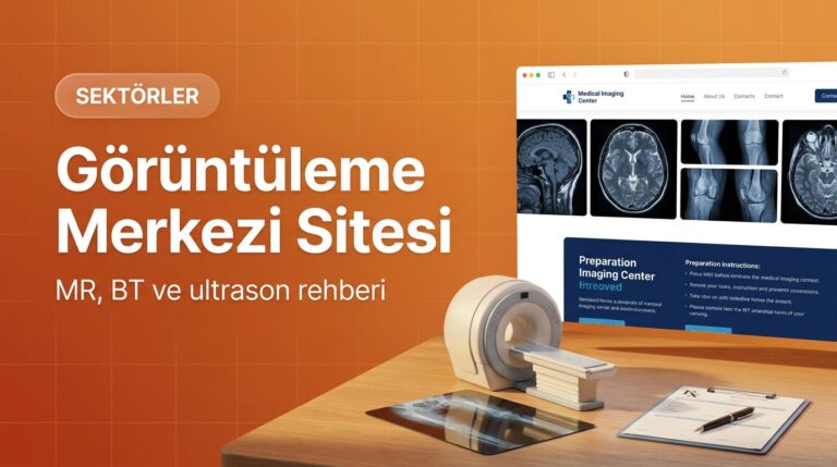 Görüntüleme merkezi web sitesi tasarımı kapak görseli