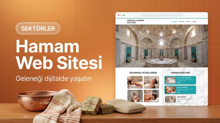 Hamam web sitesi tasarımı kapak görseli