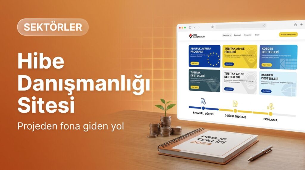 Hibe danışmanlığı web sitesi tasarımı kapak görseli