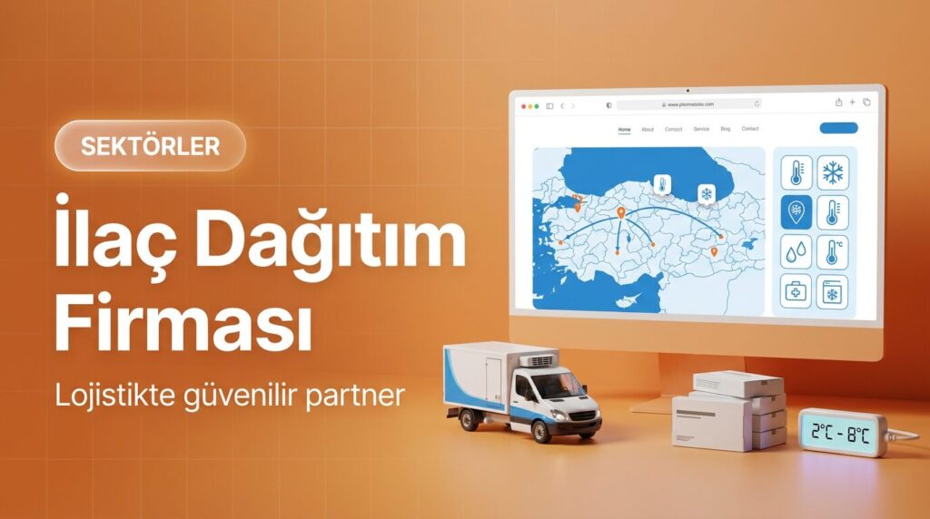 İlaç dağıtım firması web sitesi tasarımı kapak görseli