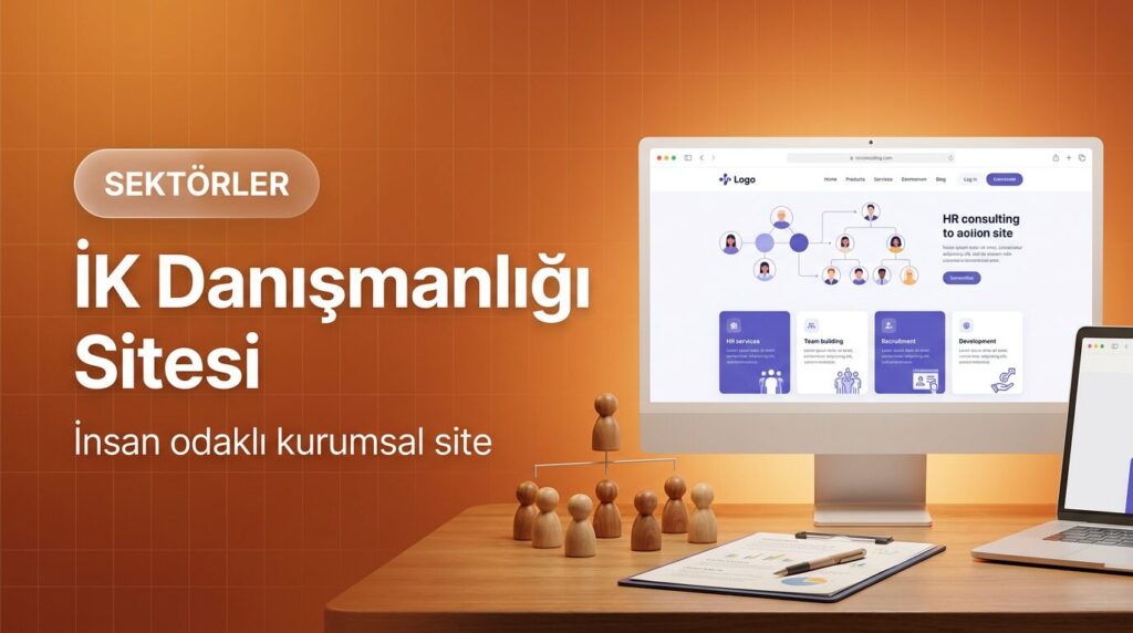 İnsan kaynakları danışmanlığı web sitesi tasarımı kapak görseli