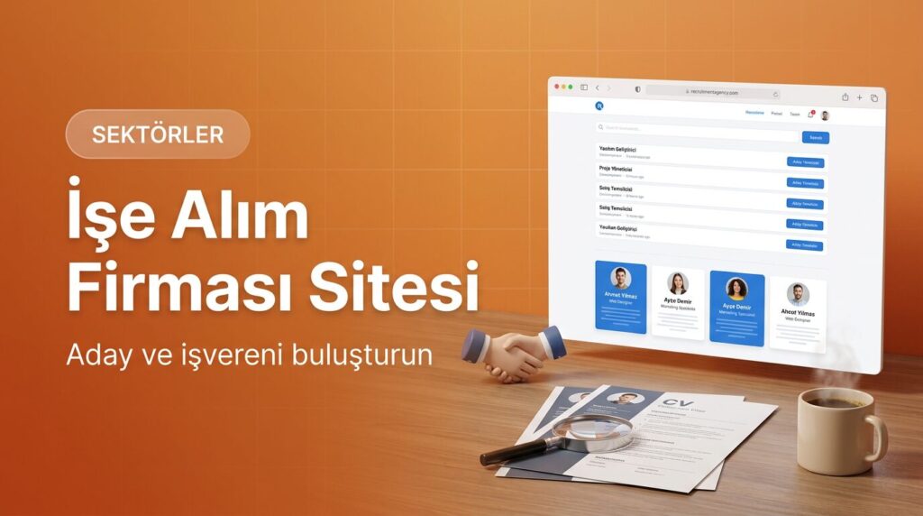 İşe alım firması web sitesi tasarımı kapak görseli