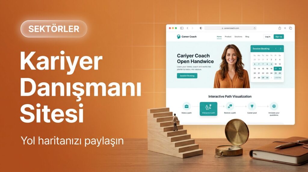 Kariyer danışmanı web sitesi tasarımı kapak görseli