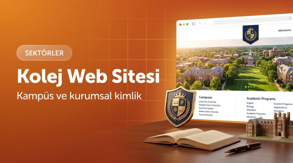 Kolej web sitesi tasarımı kapak görseli