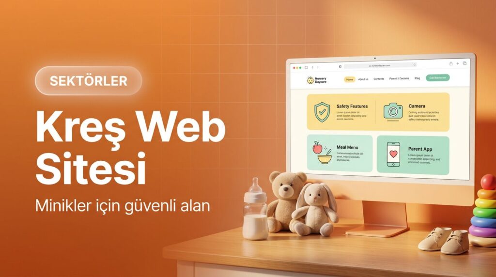 Kreş web sitesi tasarımı kapak görseli
