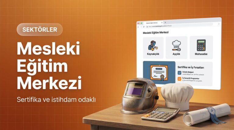Mesleki eğitim merkezi web sitesi tasarımı kapak görseli