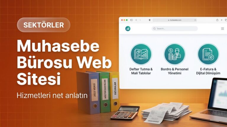 Muhasebe bürosu web sitesi tasarımı kapak görseli