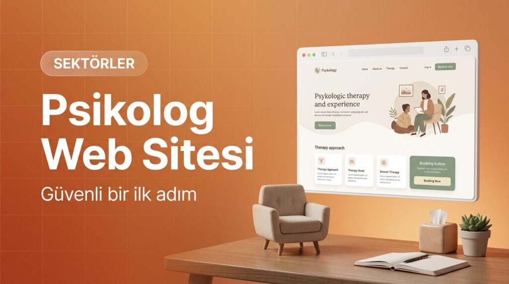 Psikolog web sitesi tasarımı kapak görseli