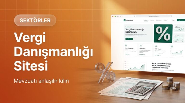 Vergi danışmanlığı web sitesi tasarımı kapak görseli