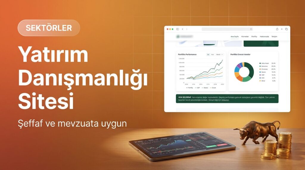 Yatırım danışmanlığı şirketi web sitesi tasarımı kapak görseli